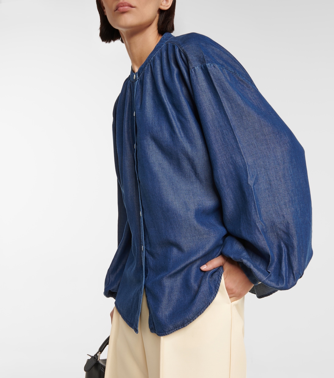 Button-up tencel blouse | 7 For All Mankind