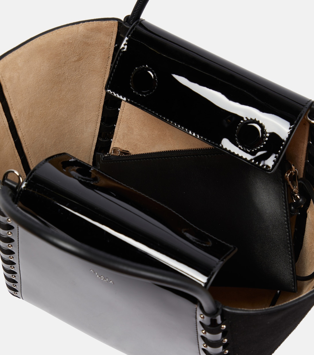 Borsa Hinge Medium in vernice | Alaïa