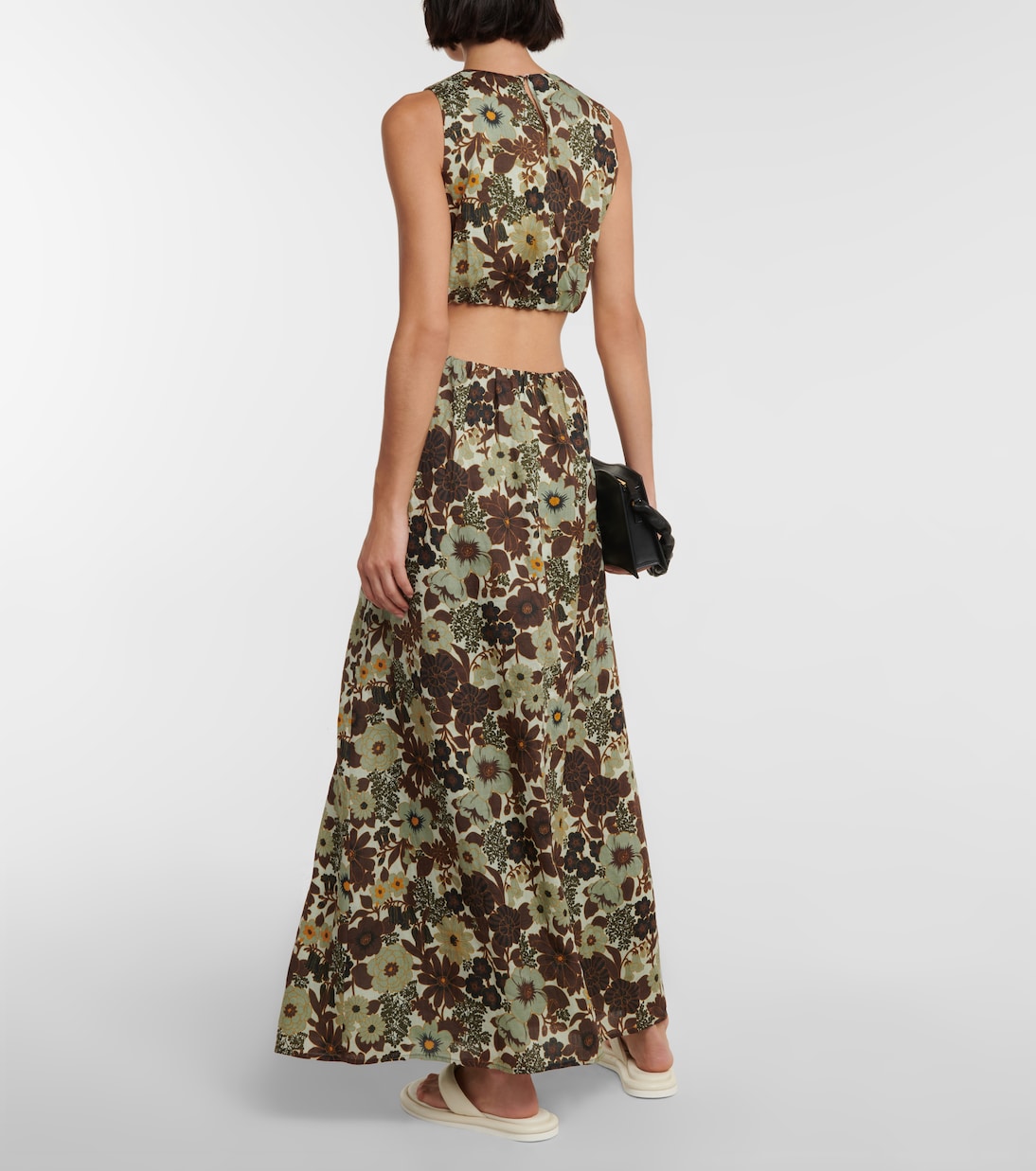 Bedrucktes Midikleid Constantine aus Ramie | SIR