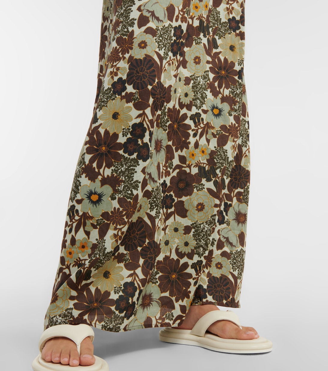 Bedrucktes Midikleid Constantine aus Ramie | SIR