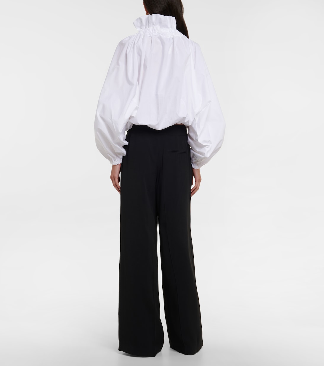 Blusa in cotone con ruches | Patou