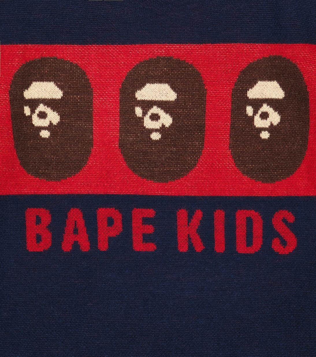 Intarsia wool-blend sweater | BAPE Kids