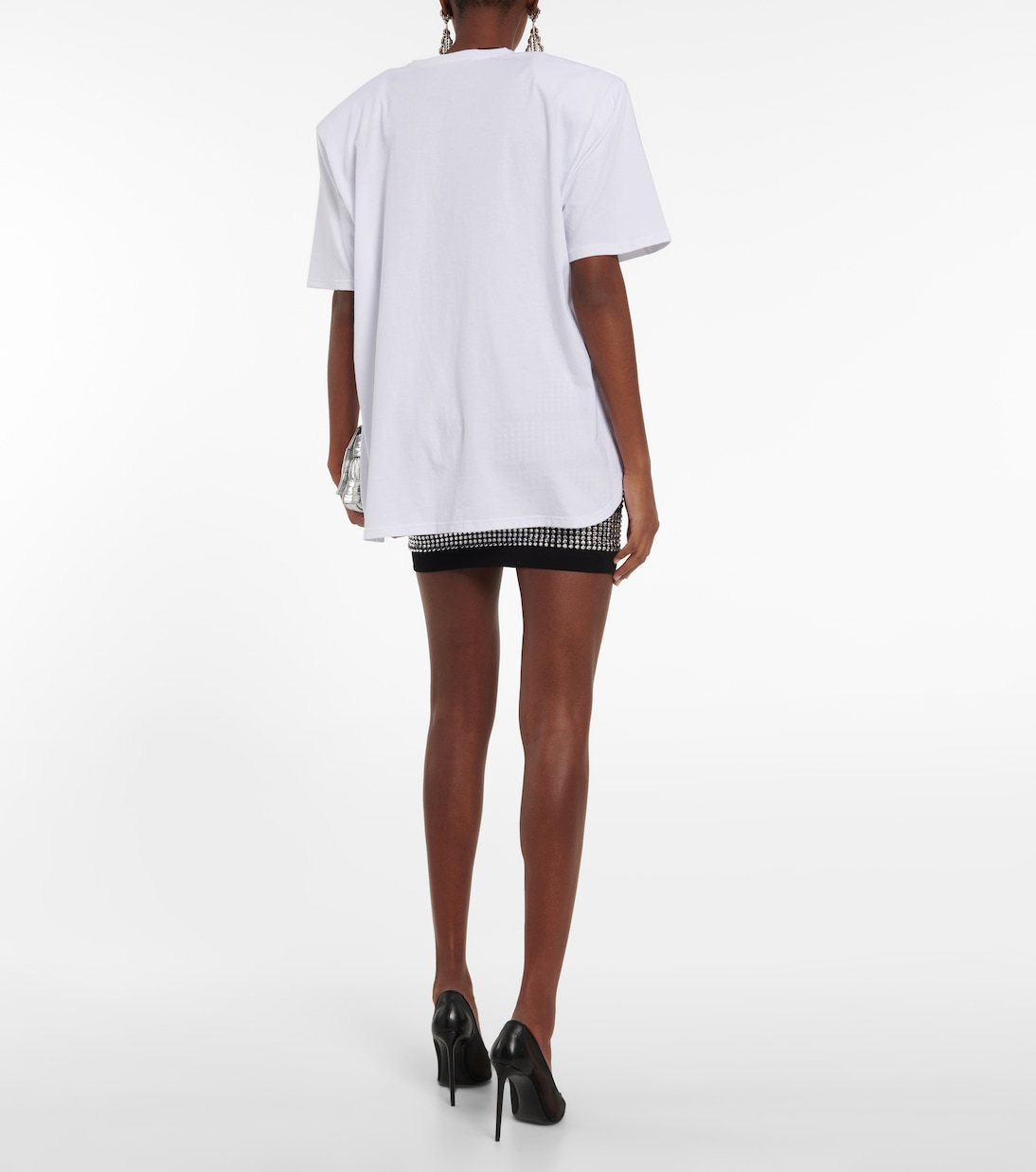 T-shirt in jersey di cotone con logo | Alexandre Vauthier