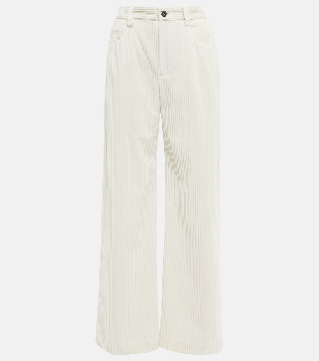 High-Rise-Hose aus Cord | Brunello Cucinelli