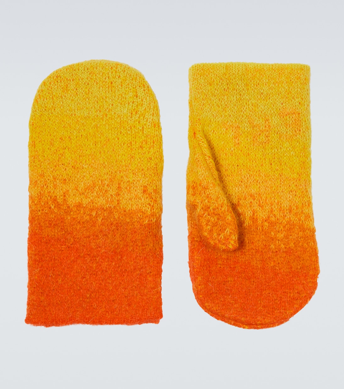 Gradient mohair-blend mittens | ERL