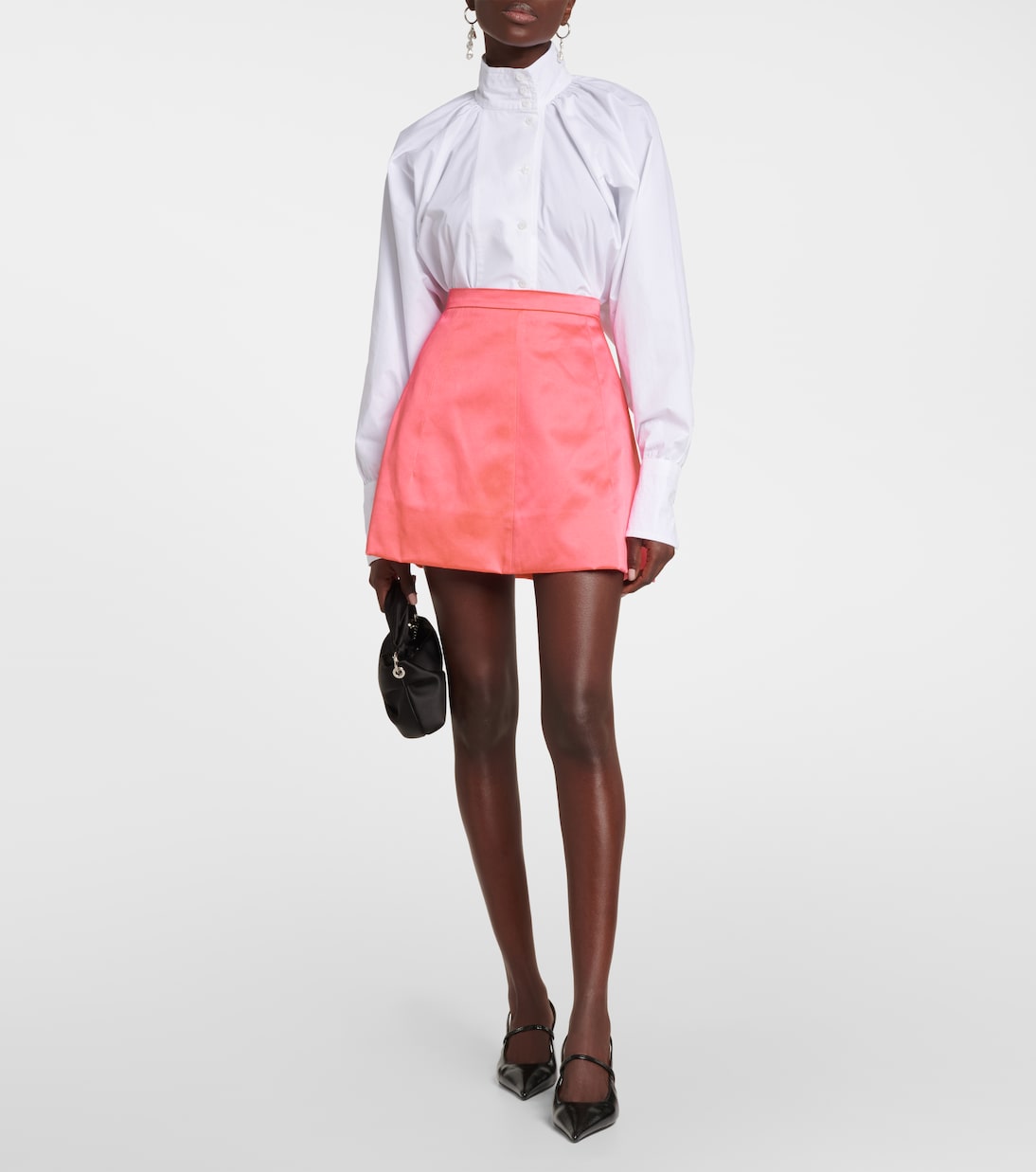 Cotton-blend satin miniskirt | Patou