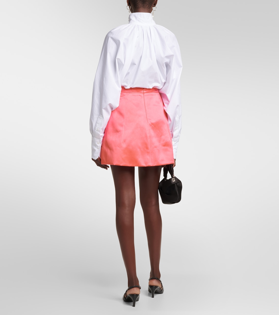 Cotton-blend satin miniskirt | Patou