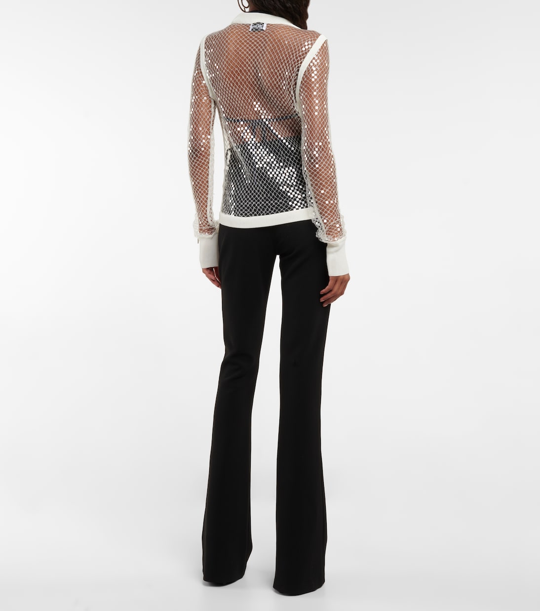 Sequined net top | Jean Paul Gaultier