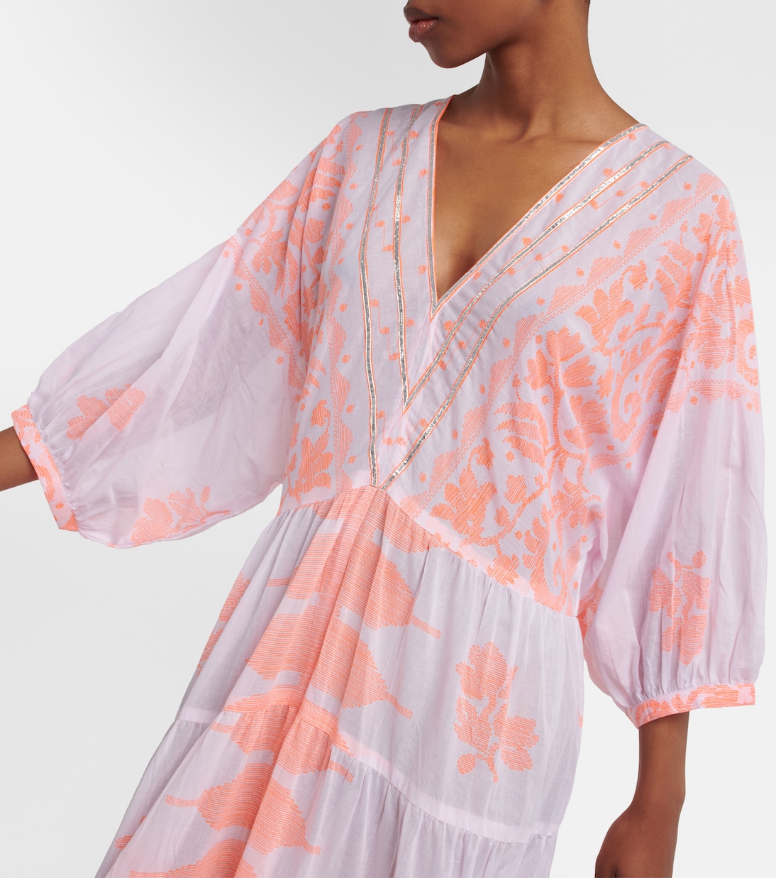 Bedrucktes Maxikleid aus Baumwolle | Juliet Dunn