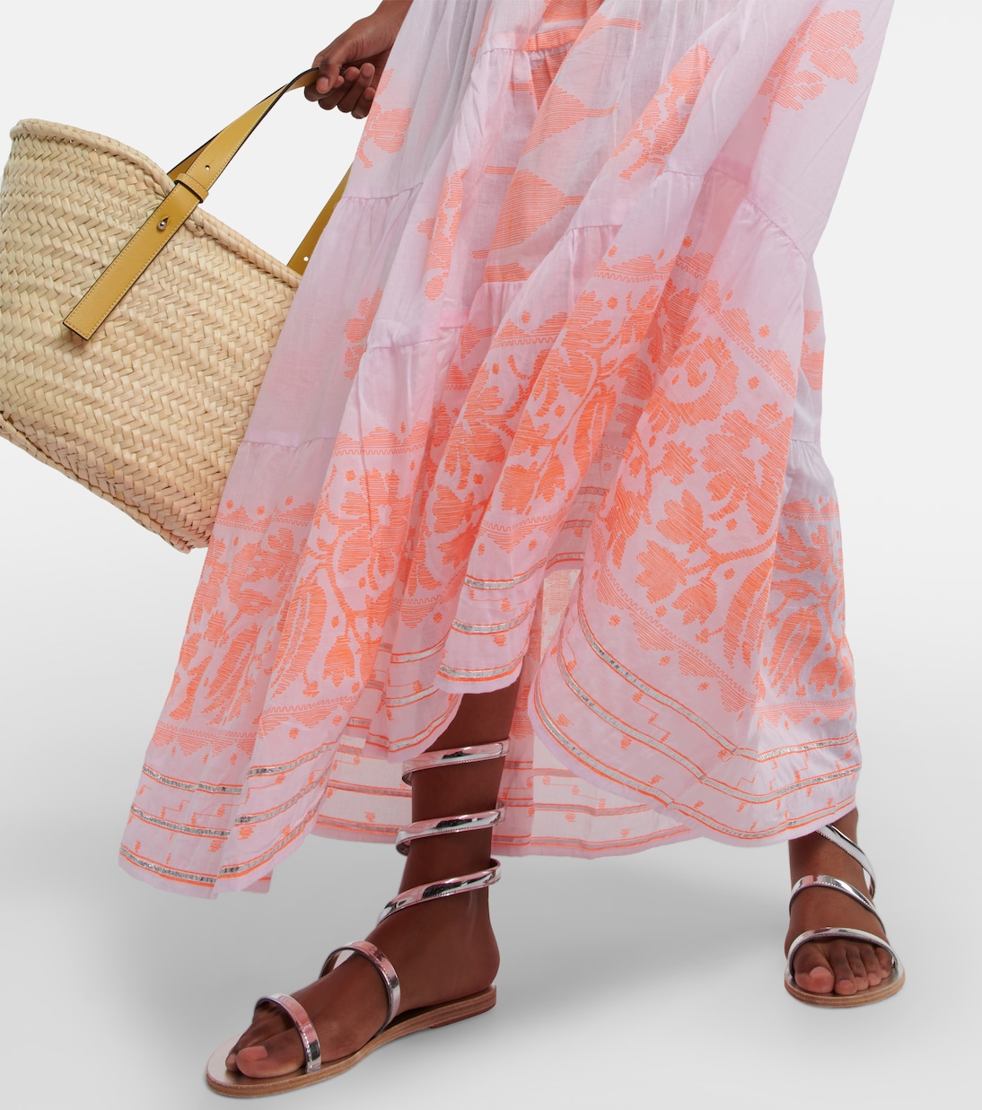 Bedrucktes Maxikleid aus Baumwolle | Juliet Dunn
