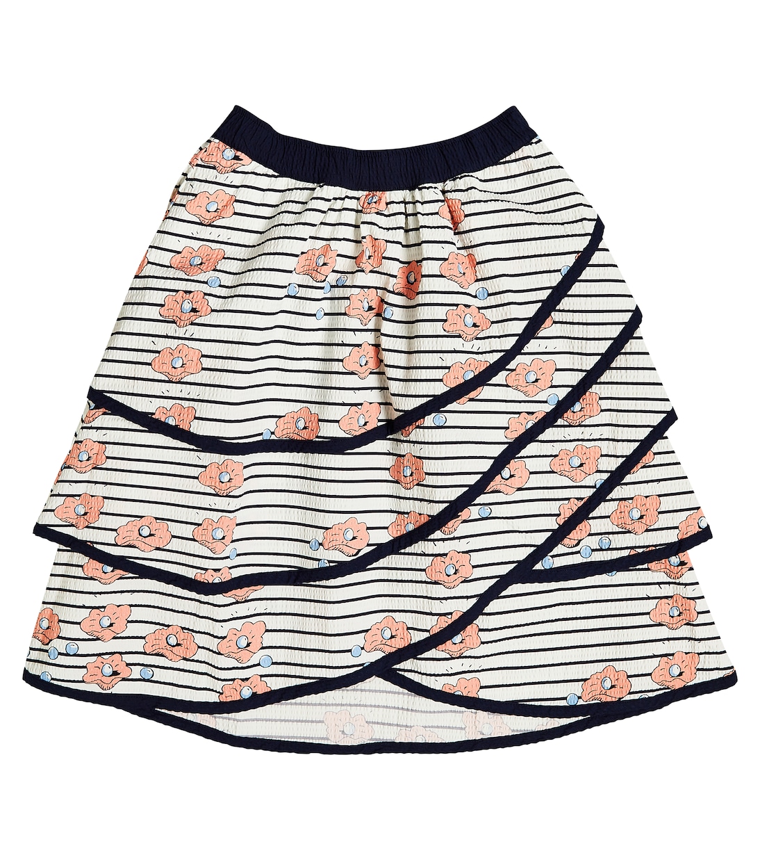 Jupe rayée en coton | Mini Rodini