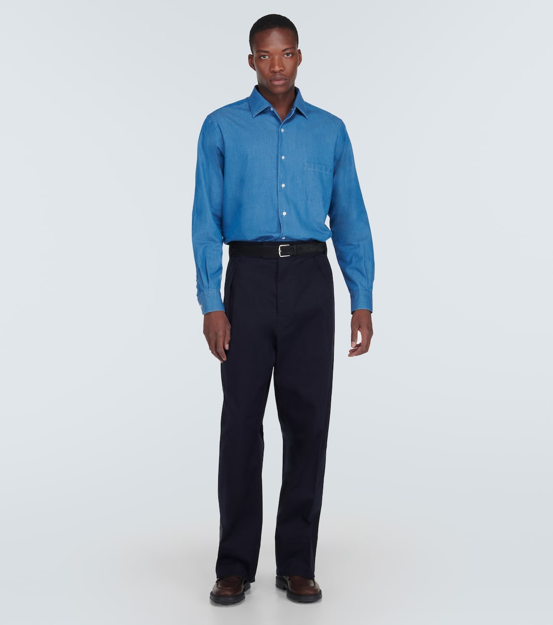 Reinga gabardine straight pants | Loro Piana