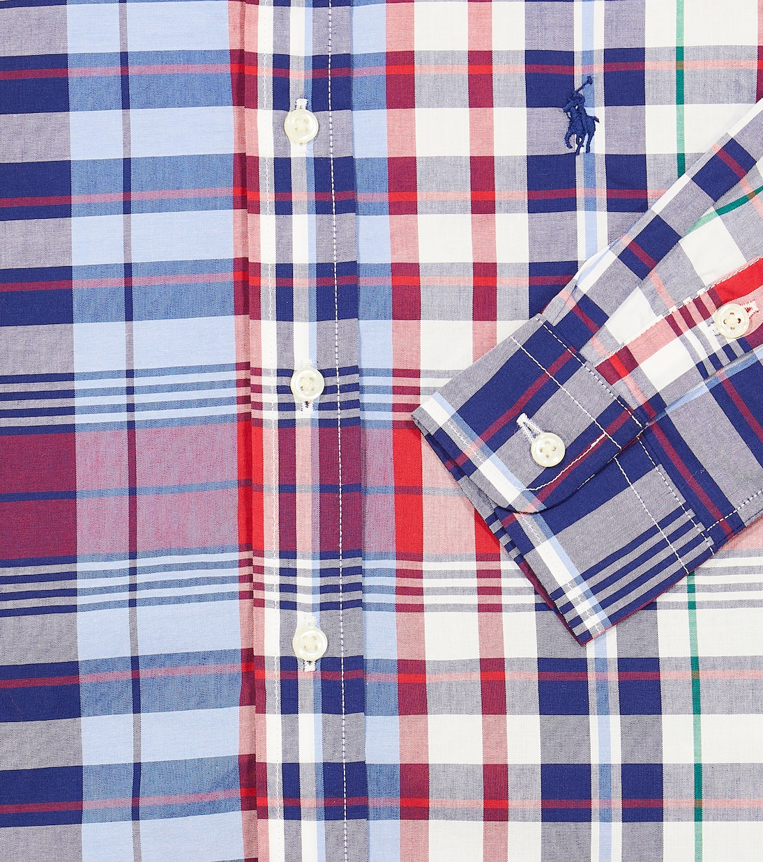 Camicia in popeline di cotone a quadri | Polo Ralph Lauren Kids