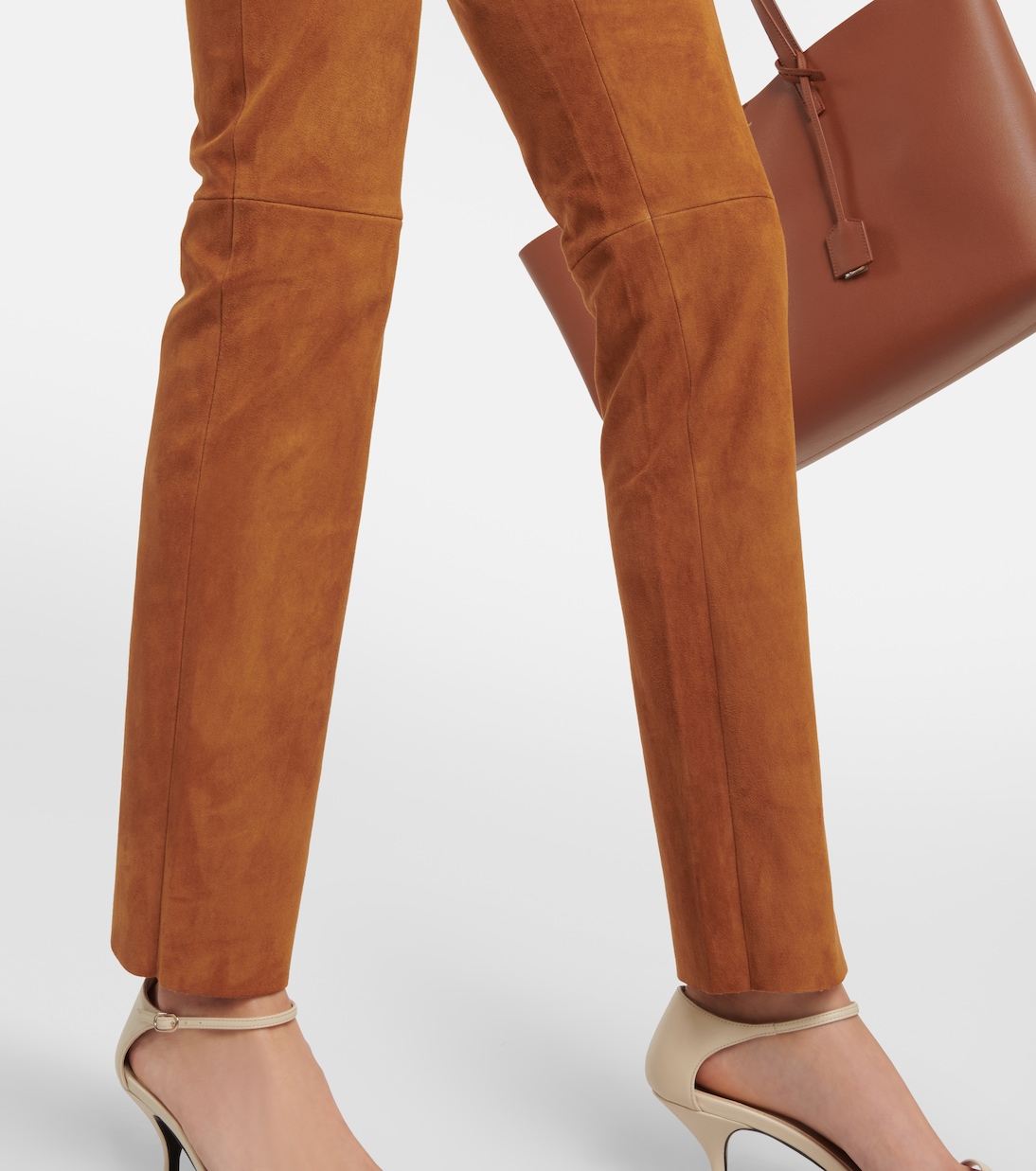 Pantalon slim Jacky en daim | Stouls