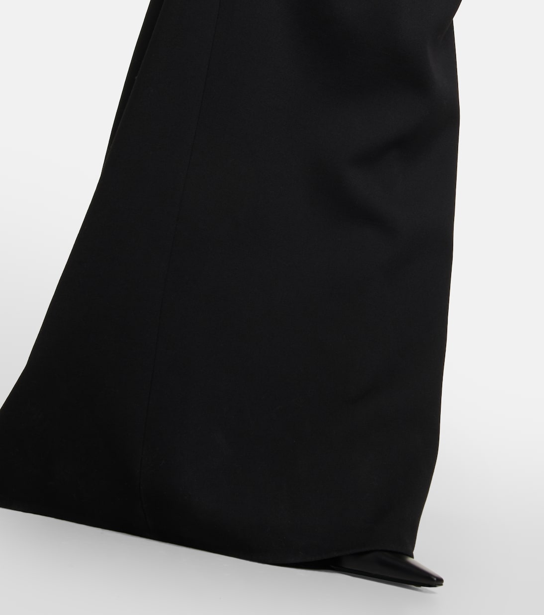 Rhea open-back wool-blend gown | The Row