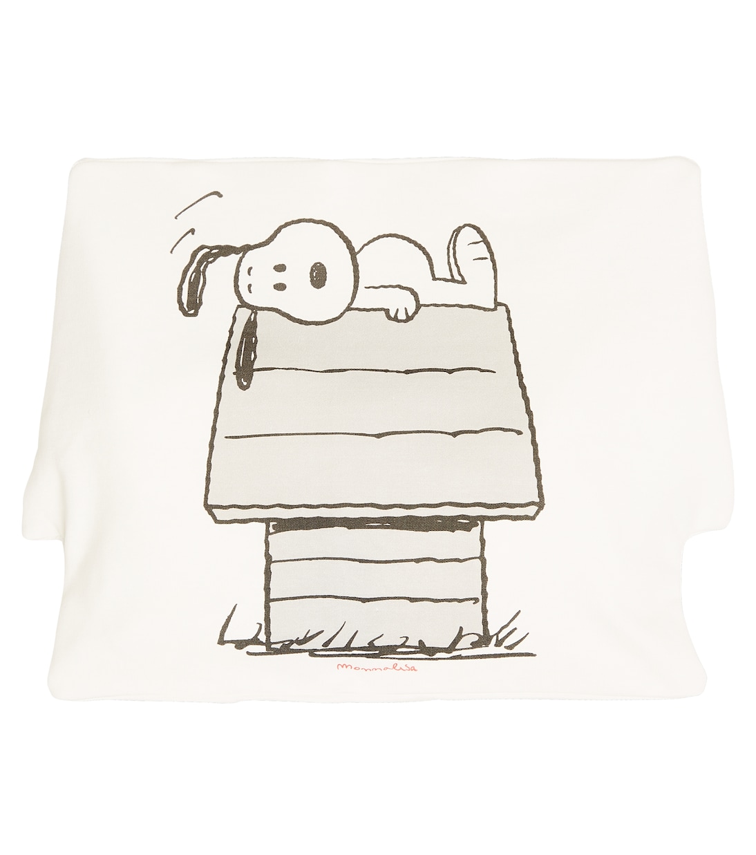 Baby Snoopy cotton onesie, beanie, and cushion cover set | Monnalisa