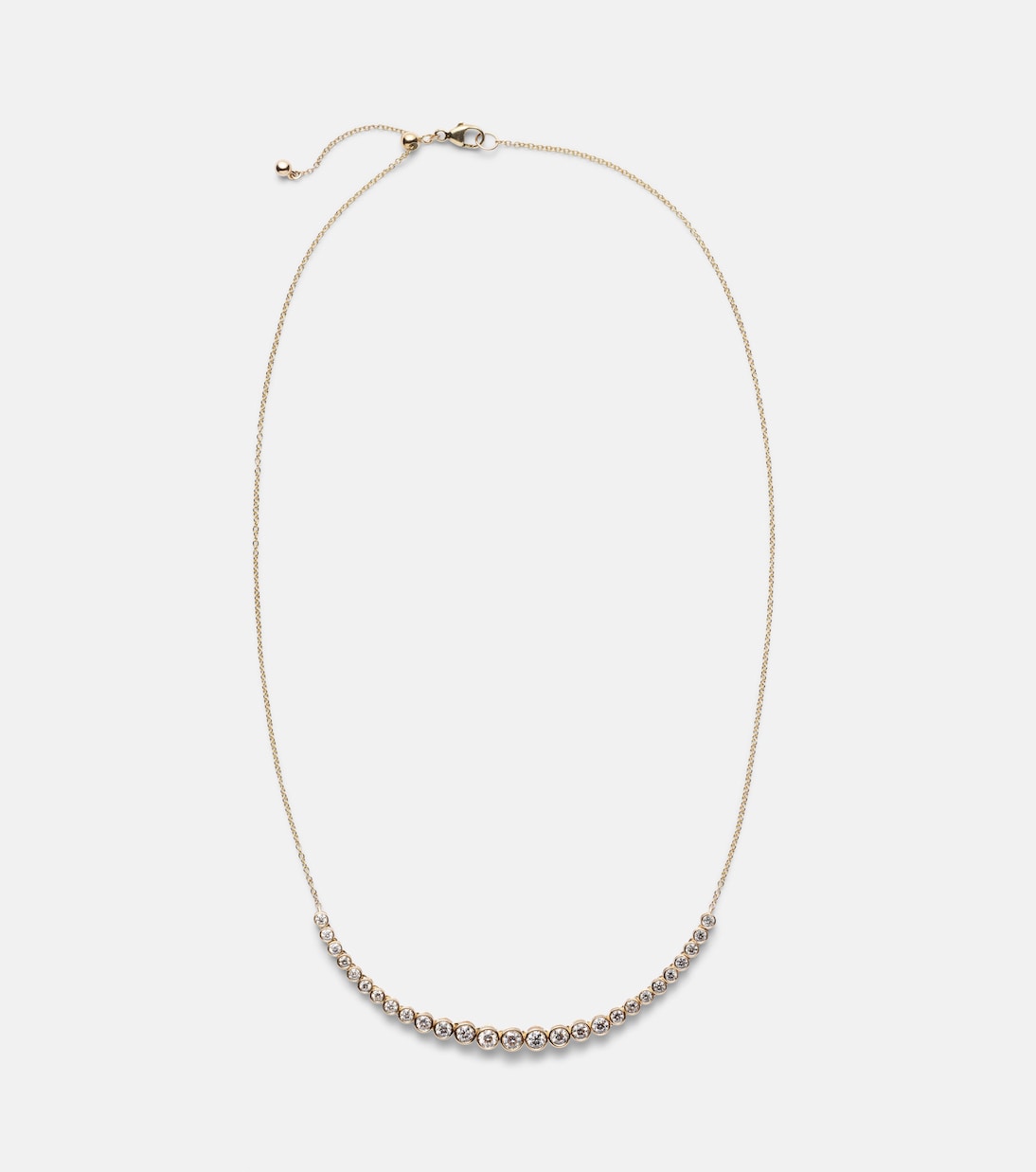 Collier Let It Slide en or 10 ct et diamants | Stone and Strand