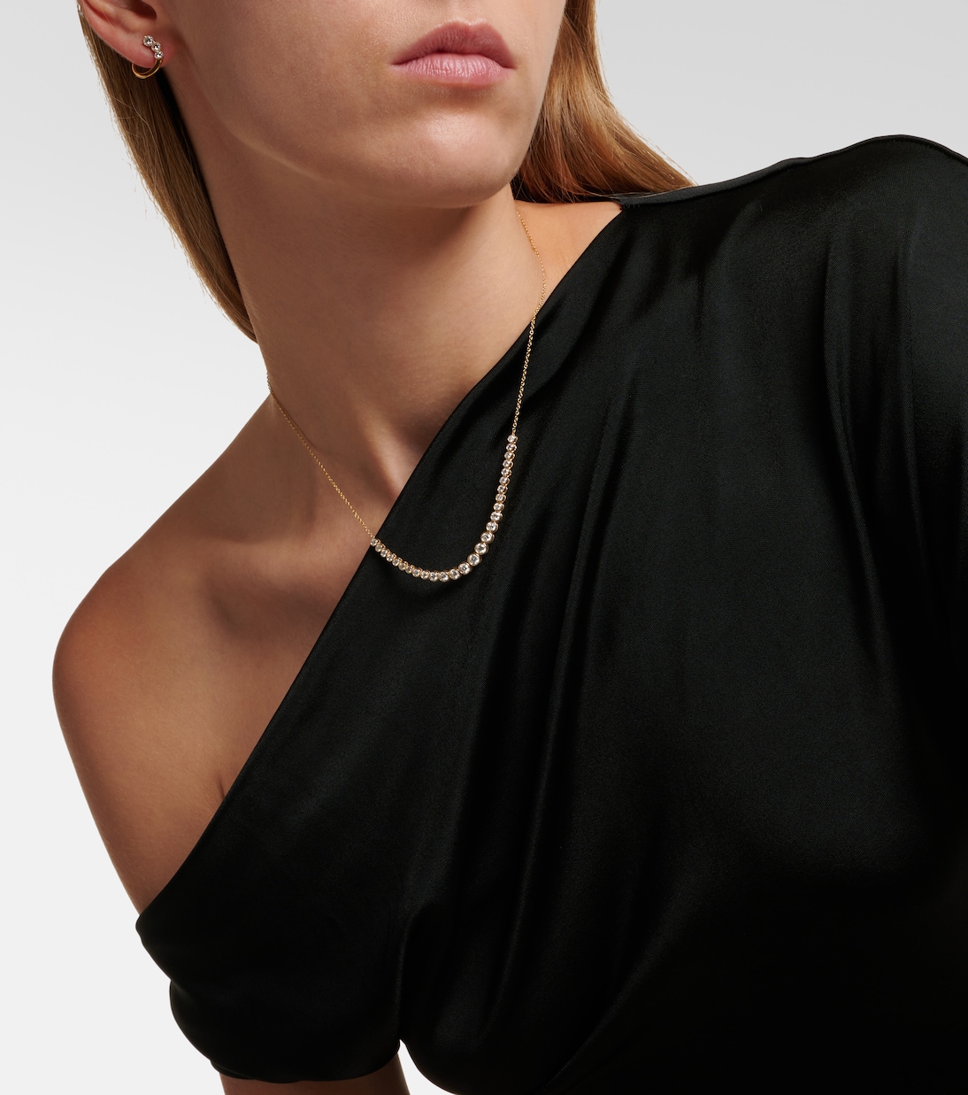 Collier Let It Slide en or 10 ct et diamants | Stone and Strand