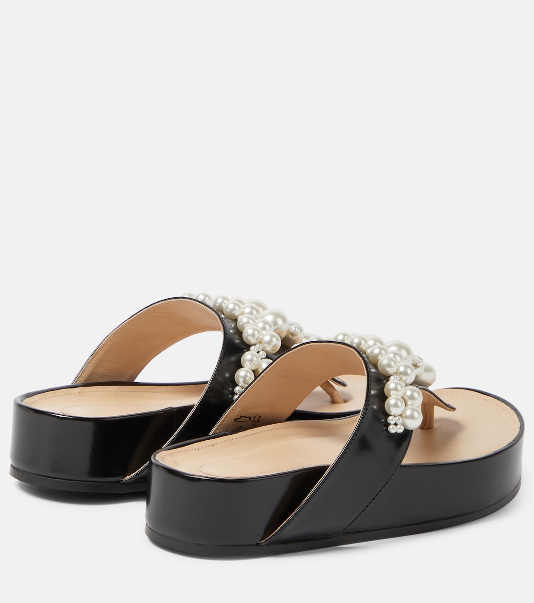 Sandali infradito in pelle con platform | Simone Rocha