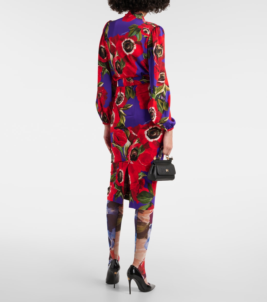 Collant in tulle con stampa | Dolce&Gabbana