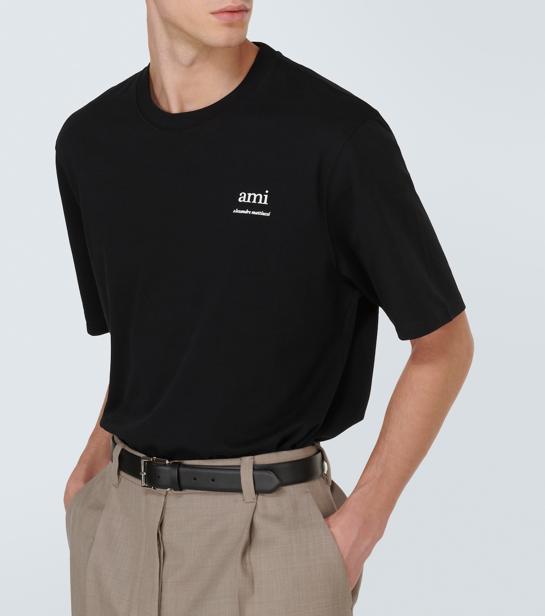 Camiseta de jersey de algodón con logo | Ami Paris