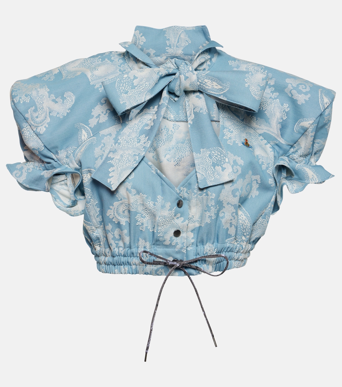 Crop top de algodón en jacquard | Vivienne Westwood
