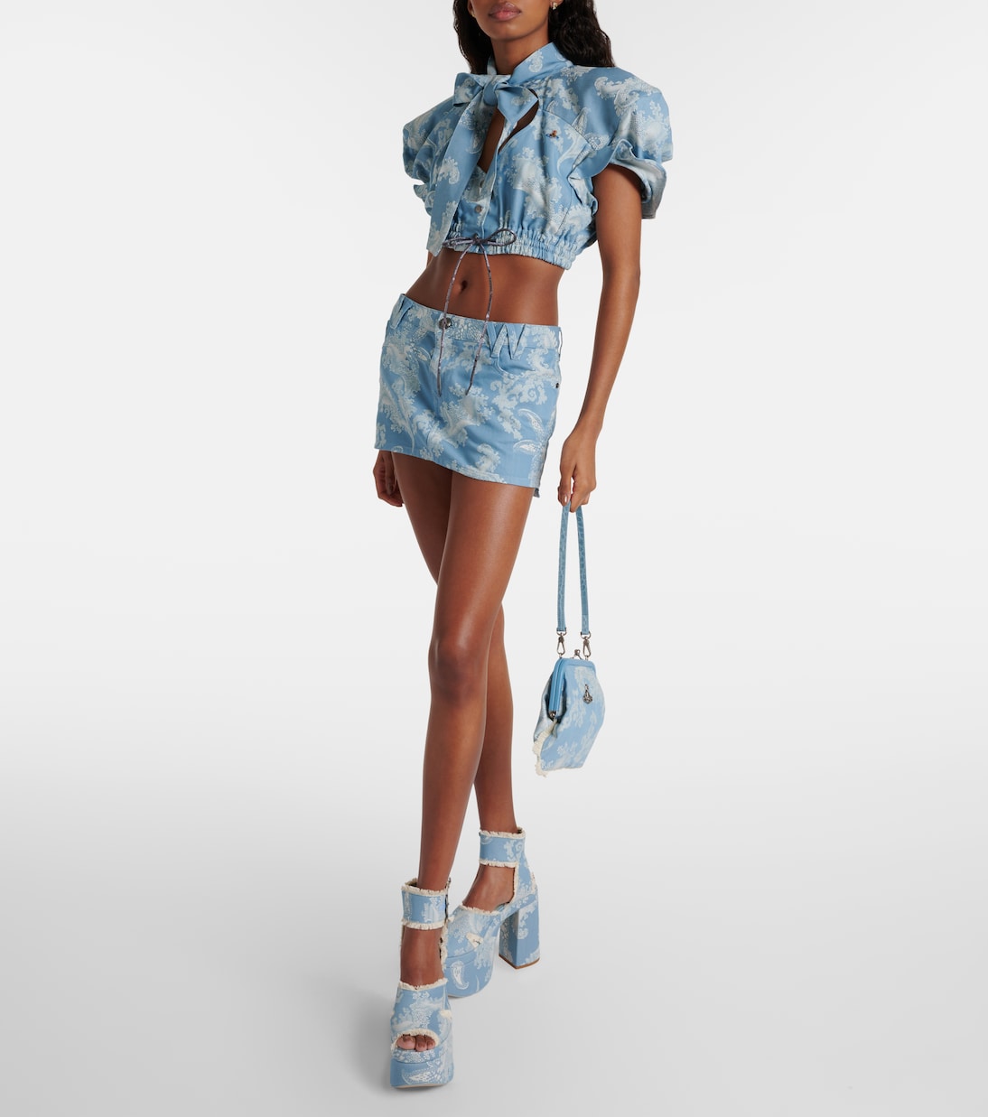 Crop top de algodón en jacquard | Vivienne Westwood