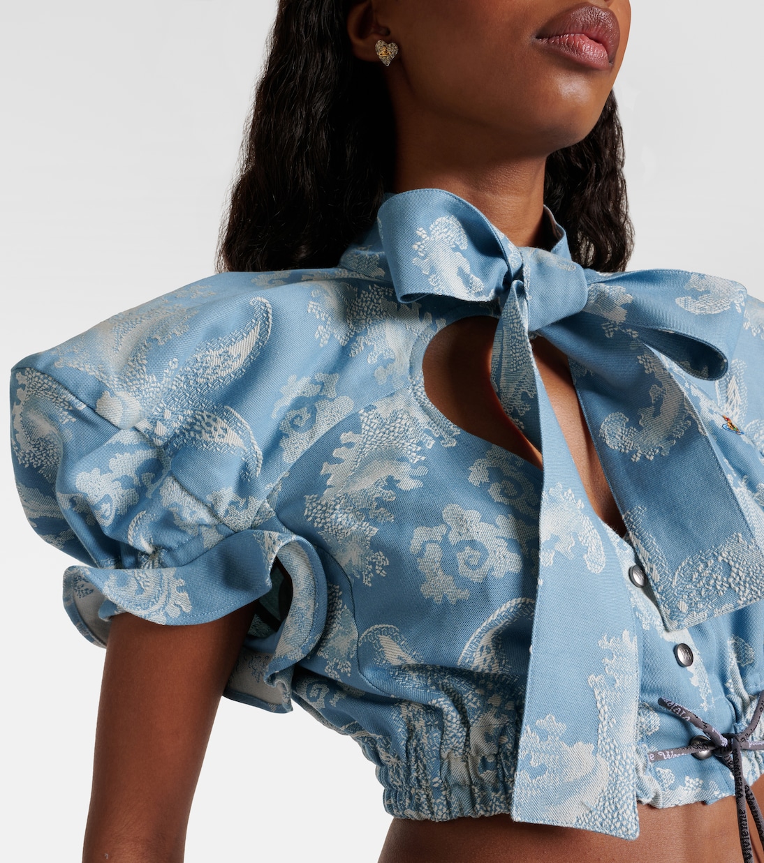 Crop top de algodón en jacquard | Vivienne Westwood