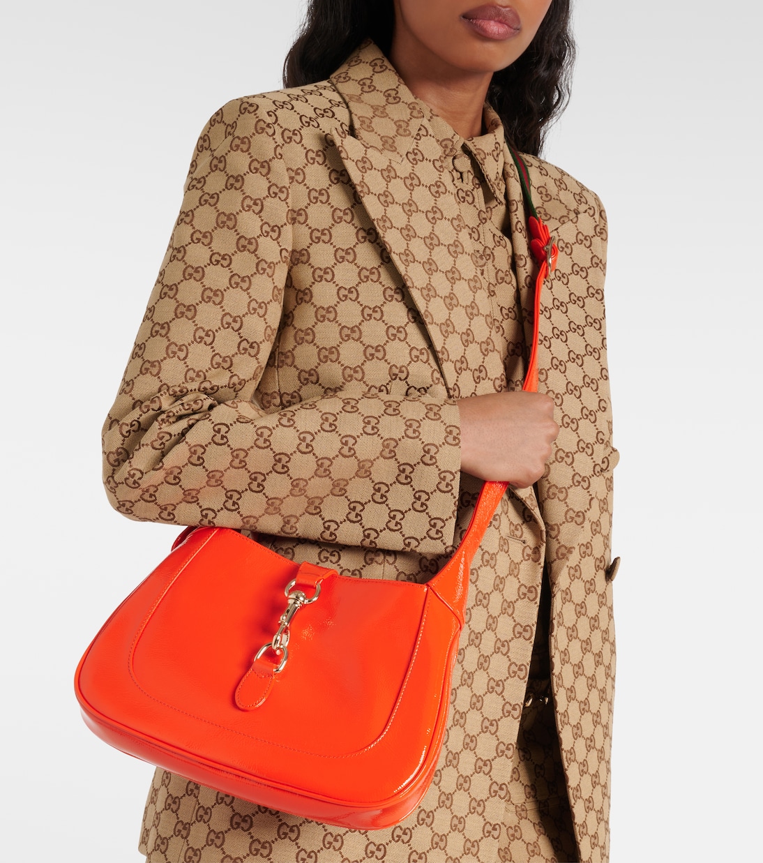 Bolso al hombro Gucci Jackie Small de charol | Gucci