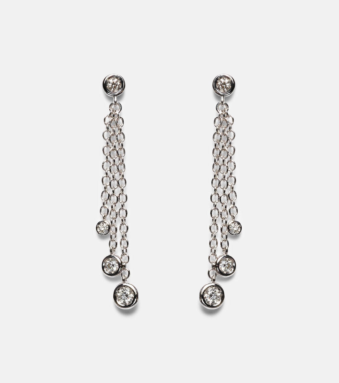 Orecchini in oro bianco 18kt con diamanti fluttuanti - Gioielli eleganti per giovani di BUCHERER
