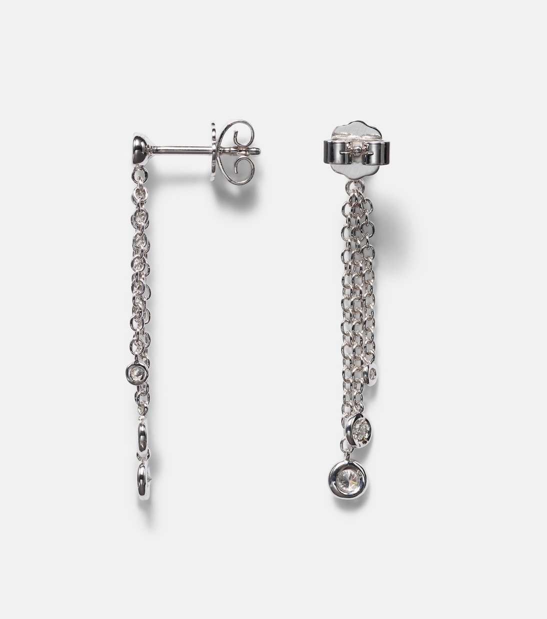 Orecchini in oro bianco 18kt con diamanti fluttuanti - Gioielli eleganti per giovani di BUCHERER