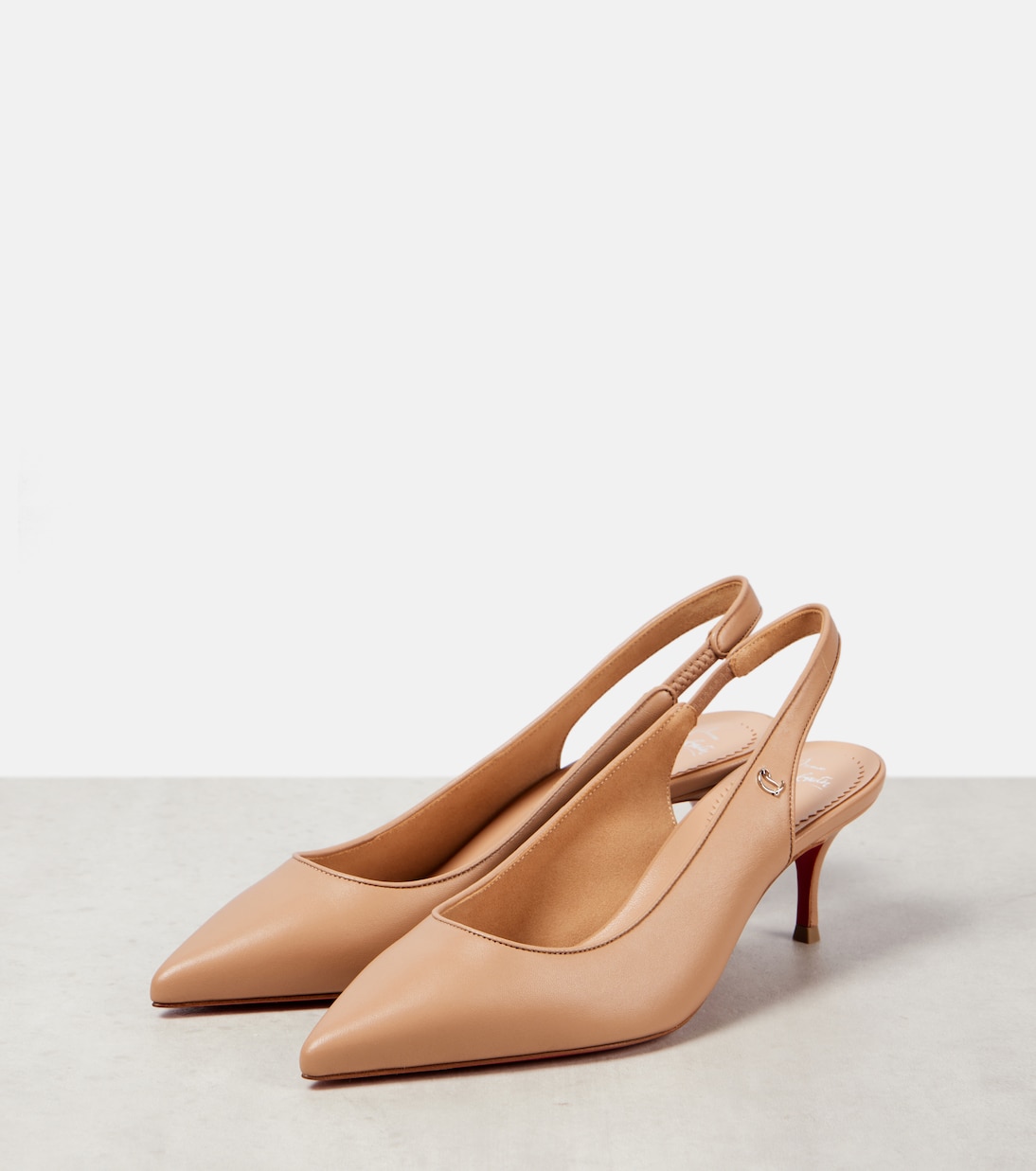 Escarpins Sporty Kate Sling 55 en cuir | Christian Louboutin