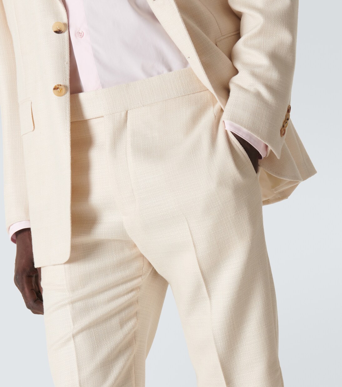 Pantalones slim Sebastian de lana y seda | Gabriela Hearst