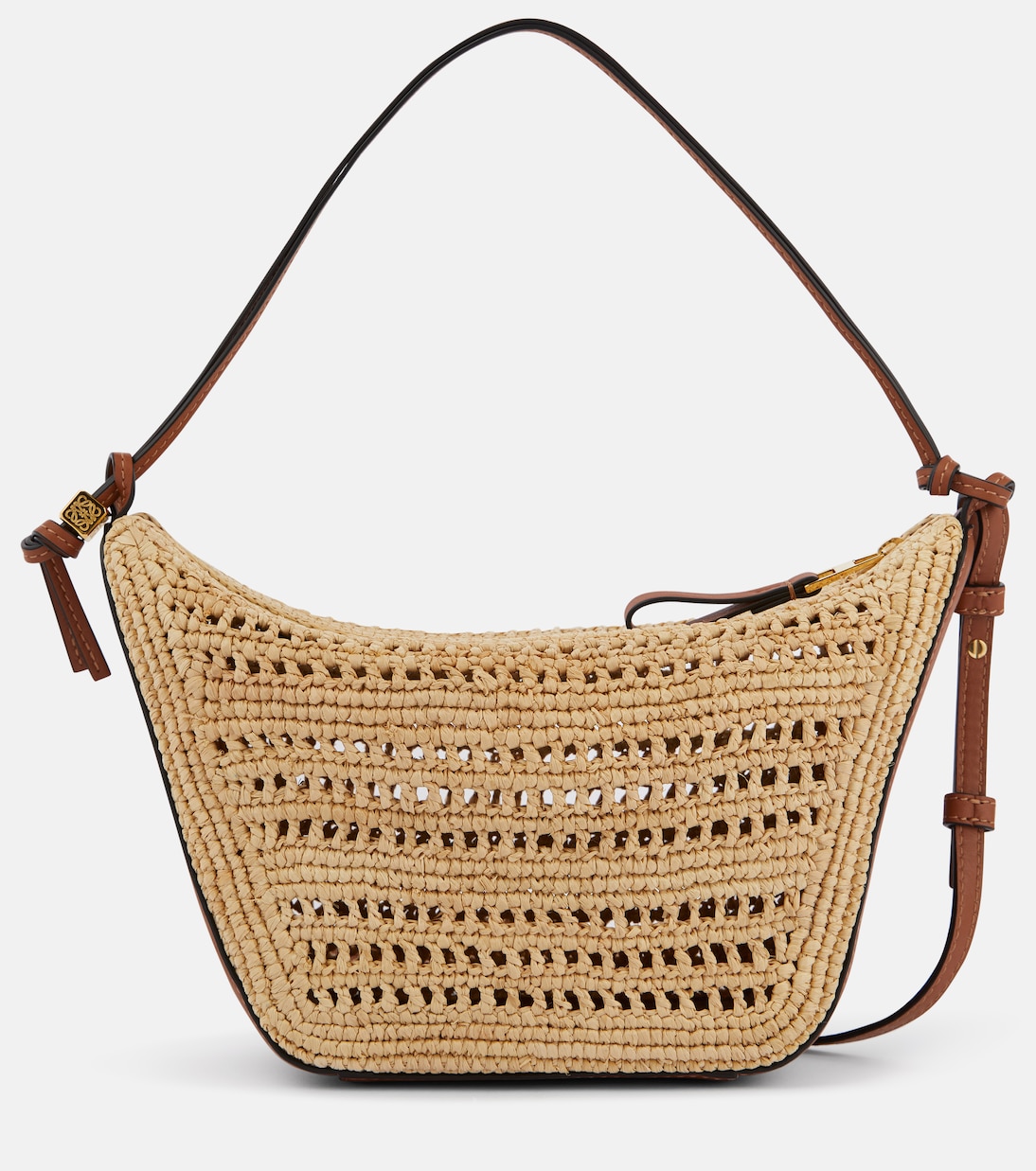Borsa a spalla Hammock Mini in rafia | Loewe