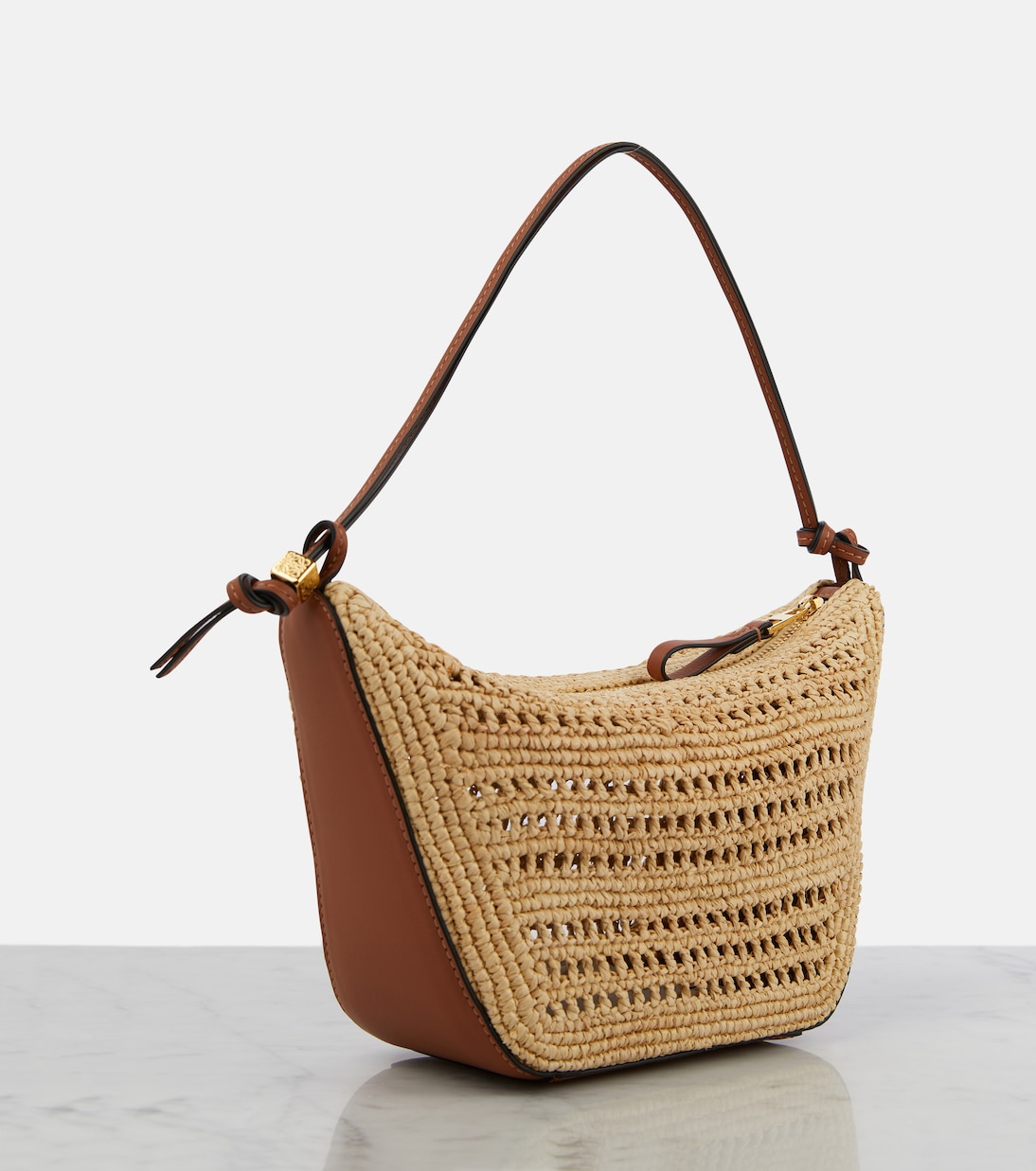 Borsa a spalla Hammock Mini in rafia | Loewe