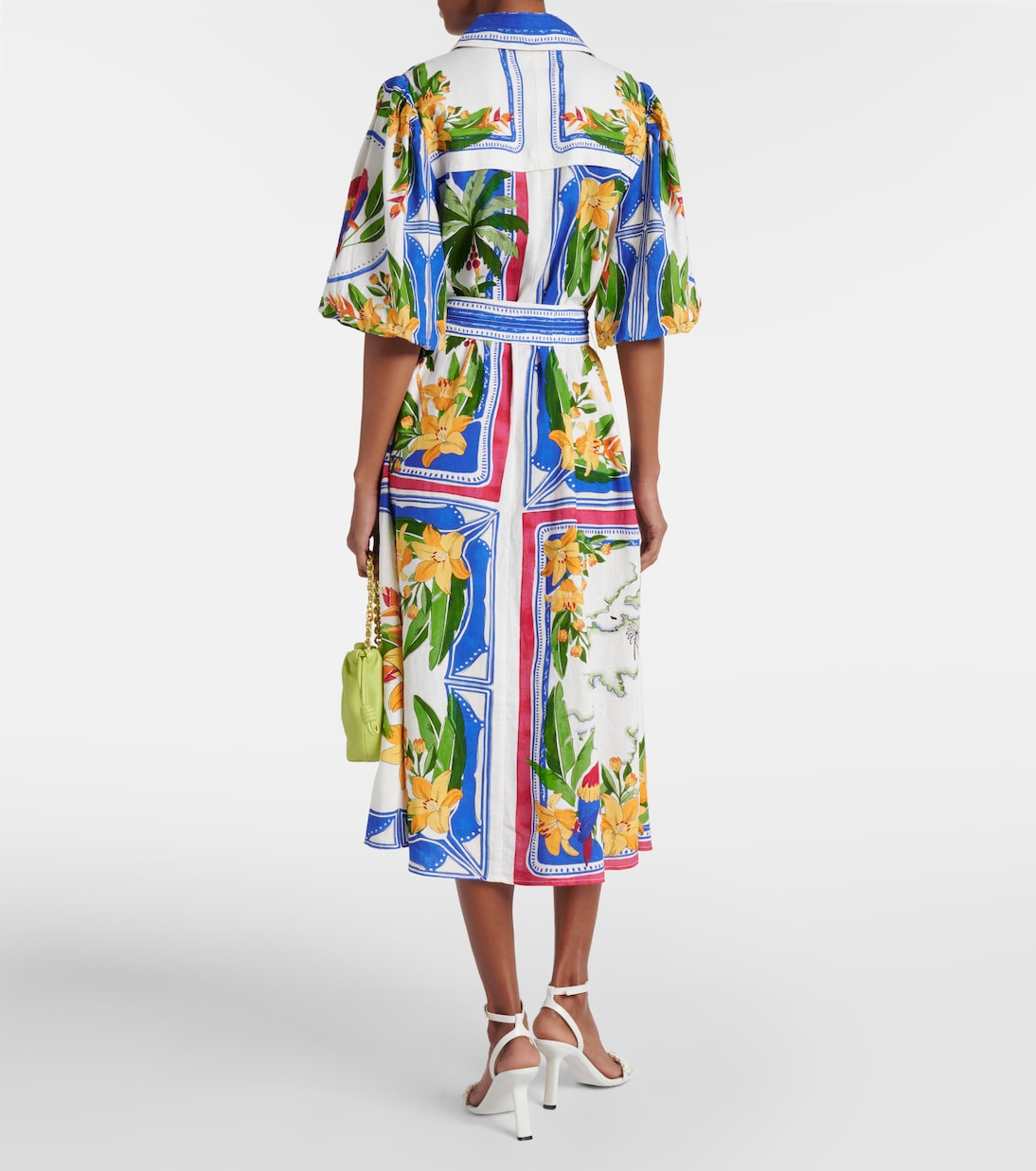 Tropical Destination cotton-blend shirt dress | Farm Rio