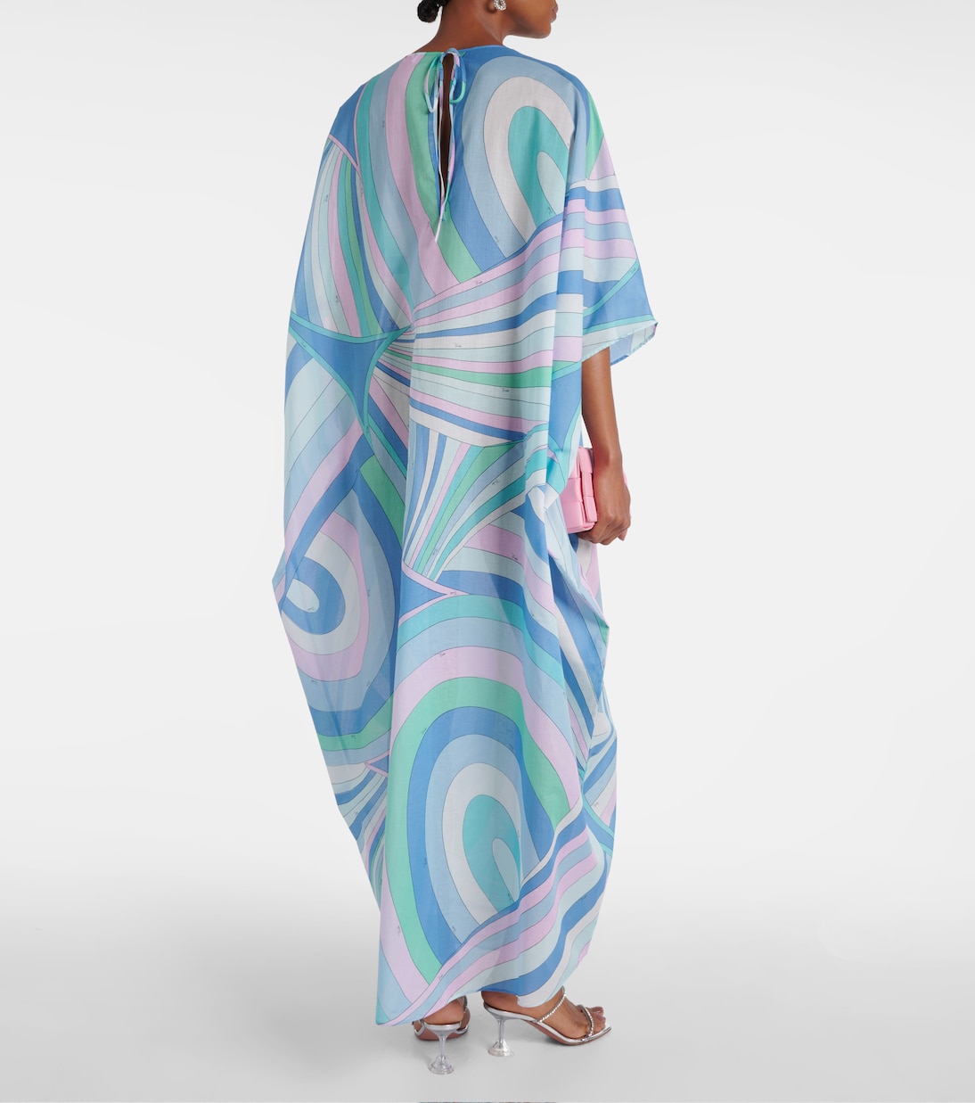 Caftano Iride in cotone con stampa | Pucci