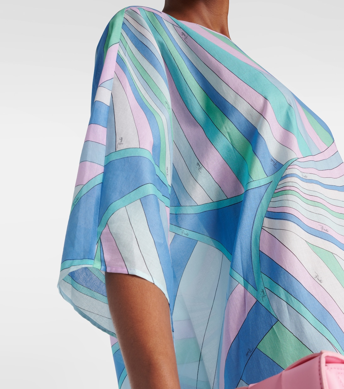 Caftano Iride in cotone con stampa | Pucci