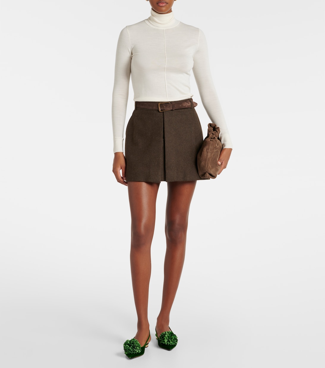 Slingback-Ballerinas Couturier aus Samt | Aquazzura