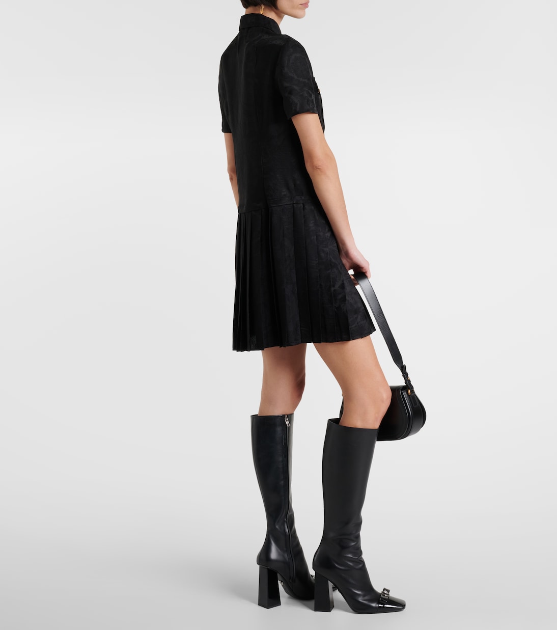 Miniabito Barocco in crêpe de chine | Versace
