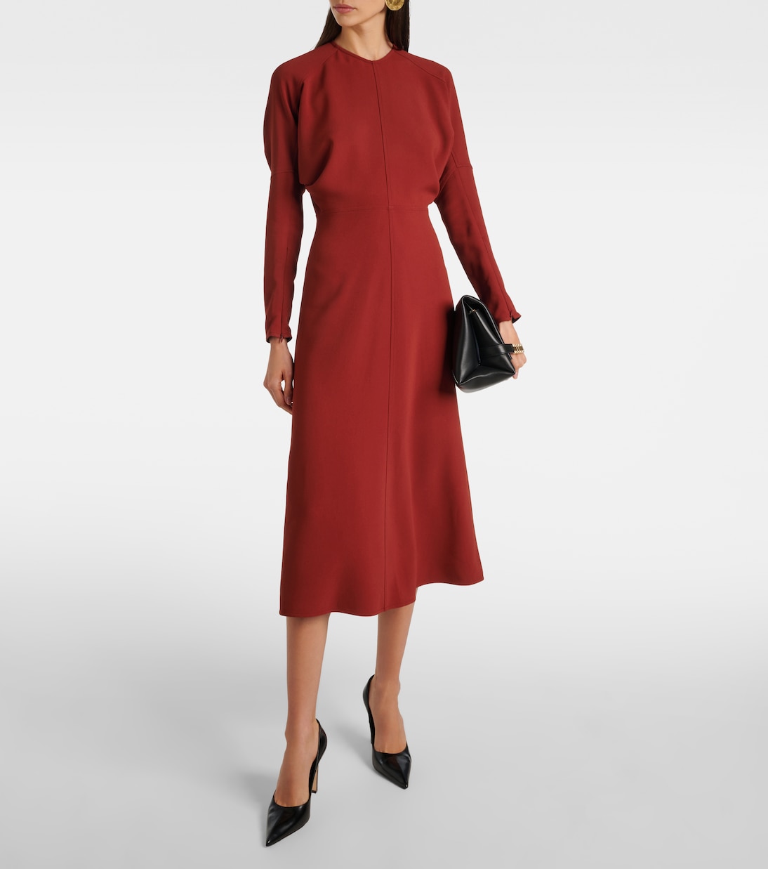Abito midi Dolman in cady | Victoria Beckham