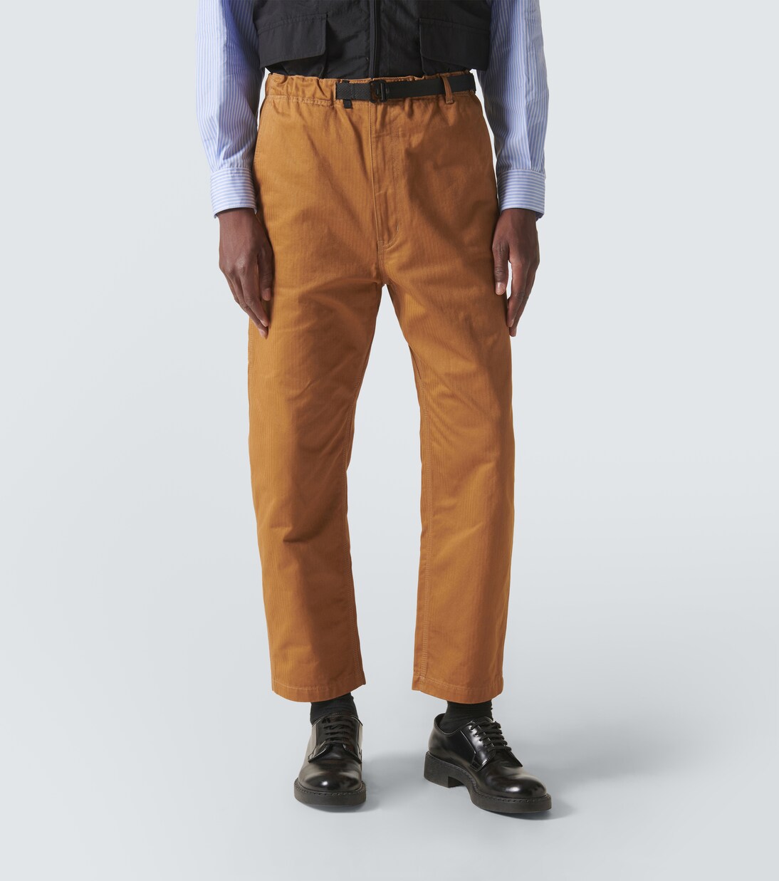 Pantalones rectos de algodón espigados | Comme des Garçons Homme