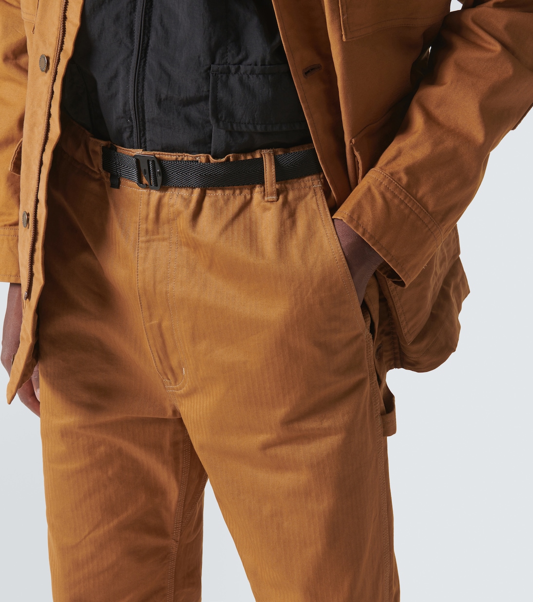 Pantalones rectos de algodón espigados | Comme des Garçons Homme