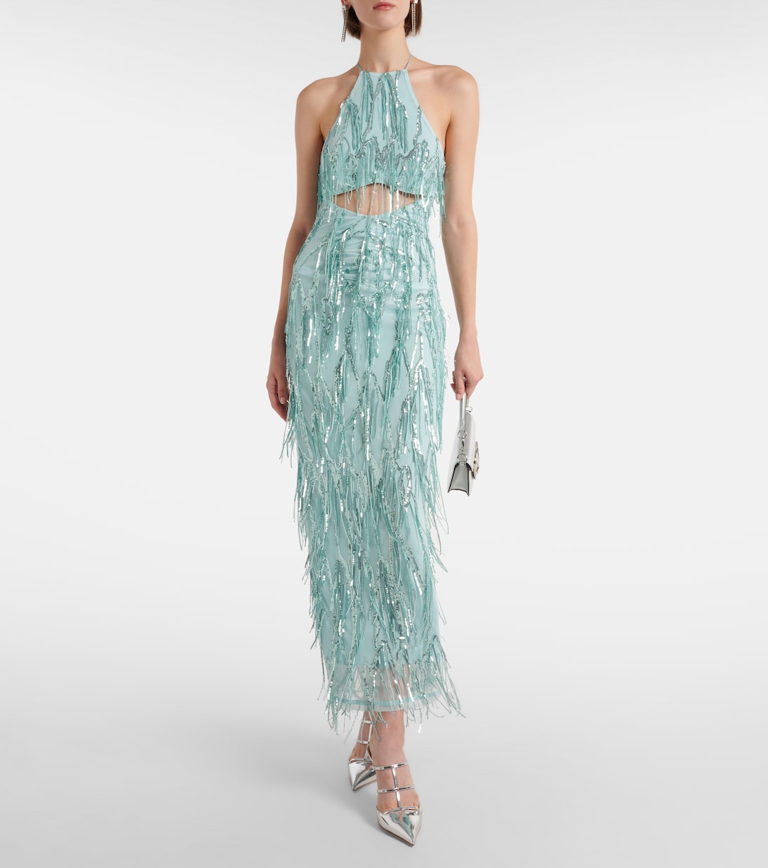 Maxikleid mit Pailletten | Rotate