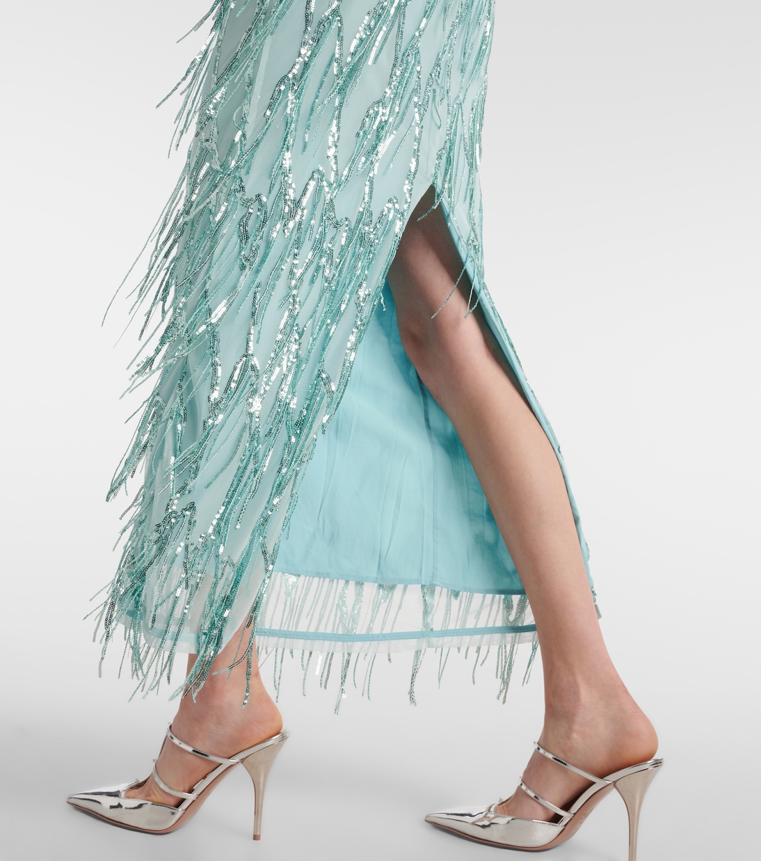 Maxikleid mit Pailletten | Rotate