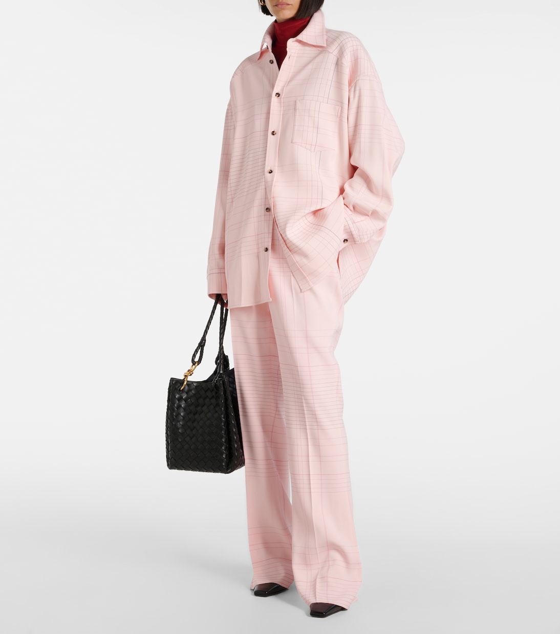 Pantalones Acampanados Estampados con Diseño de Cuaderno por Bottega Veneta para Jóvenes