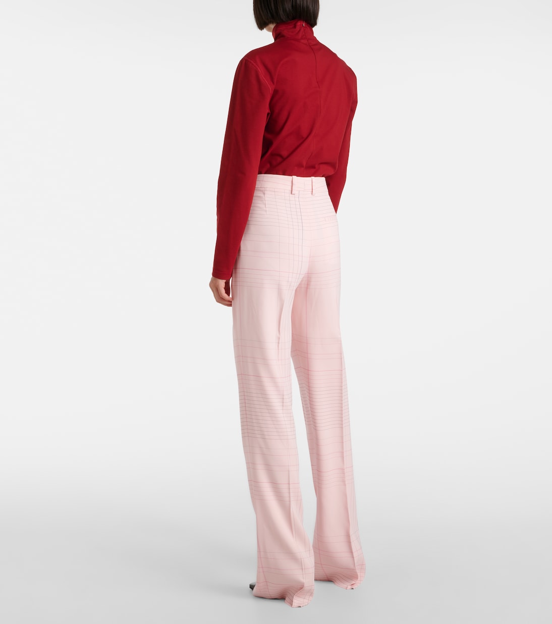 Pantalones Acampanados Estampados con Diseño de Cuaderno por Bottega Veneta para Jóvenes