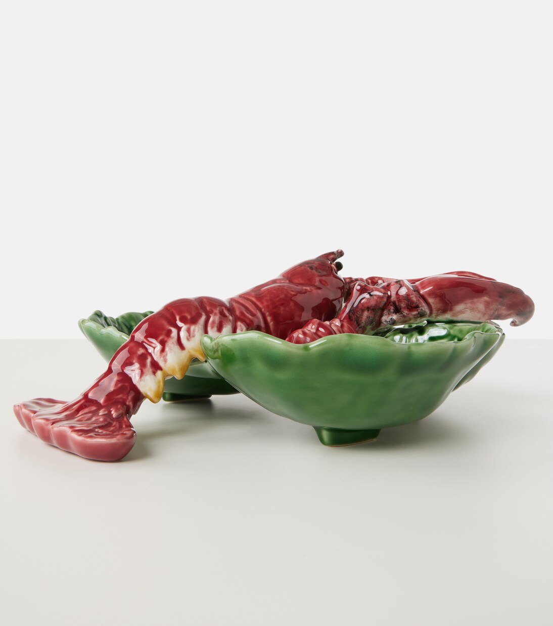 Cabbage With Lobsters Large appetizer plate | Bordallo Pinheiro