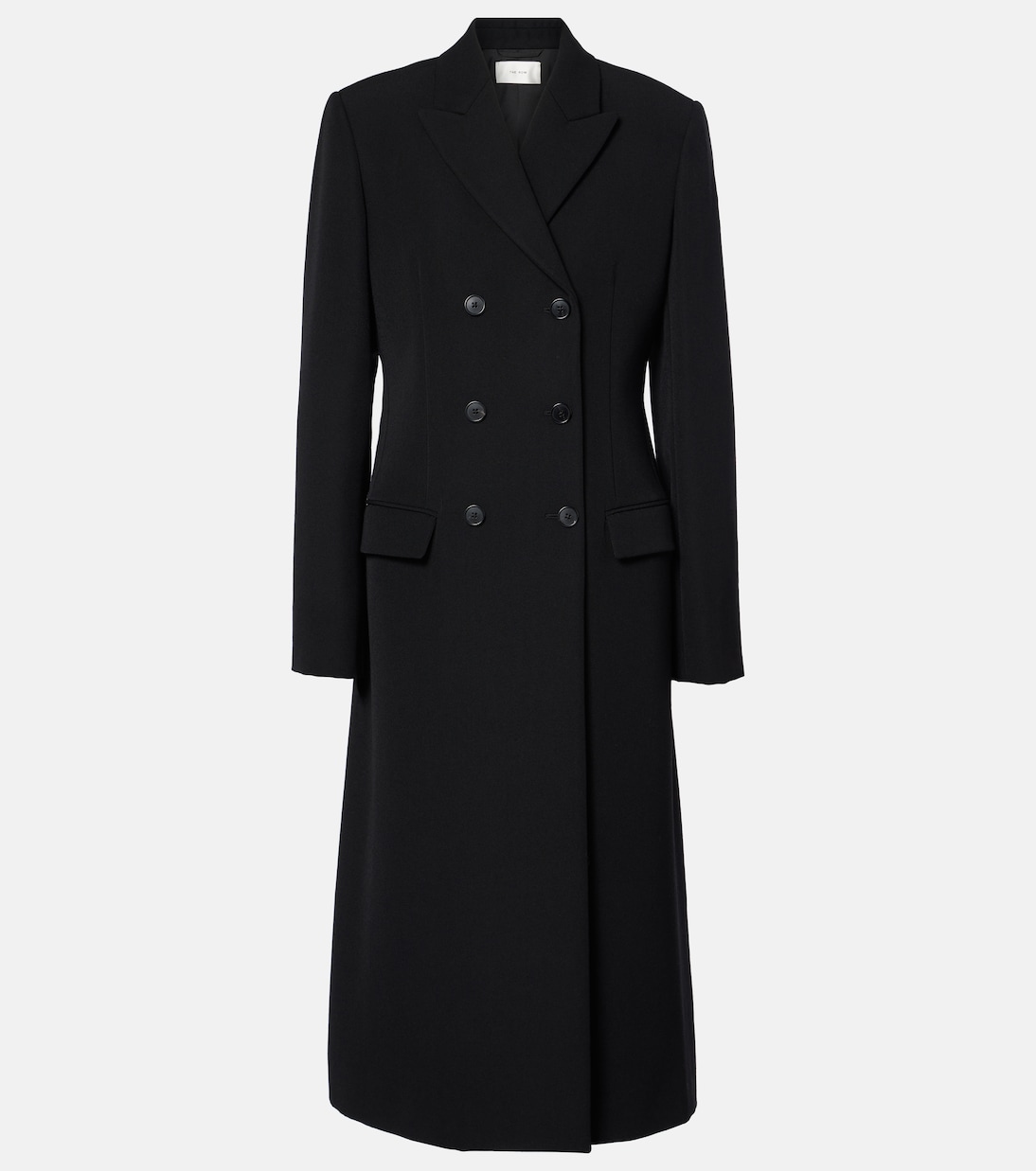 Woody wool coat in black The Row Mytheresa