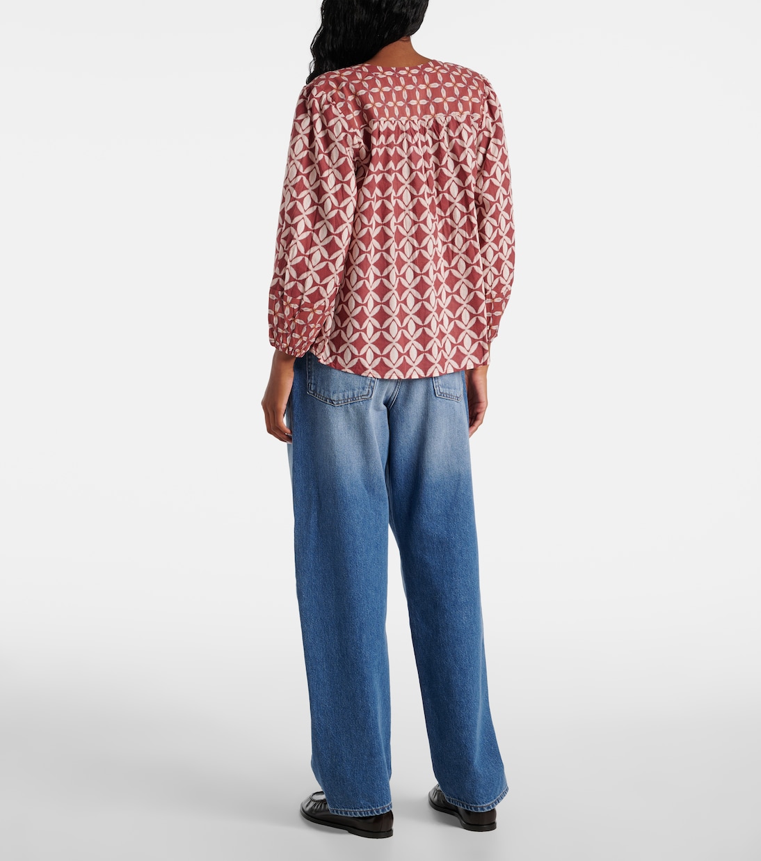 Bedruckte Bluse Haddon aus Baumwolle | Velvet